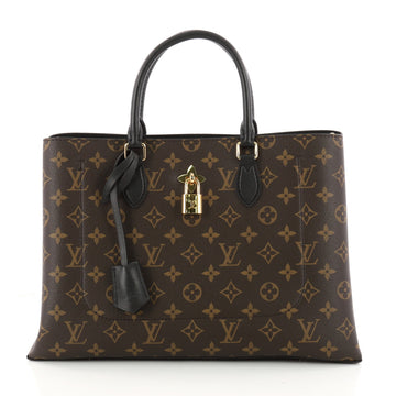 Louis Vuitton Flower Handbag Monogram Canvas Brown 3270902