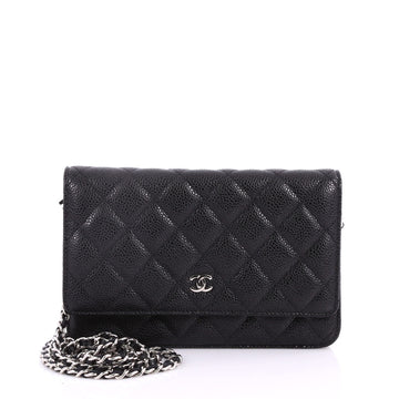 Chanel Wallet on Chain Quilted Caviar Black 3272401