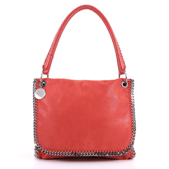 Stella McCartney Falabella Top Handle Flap Bag Shaggy Red 3274902