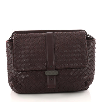 Bottega Veneta Dual Side Flap Shoulder Bag Intrecciato 3275901