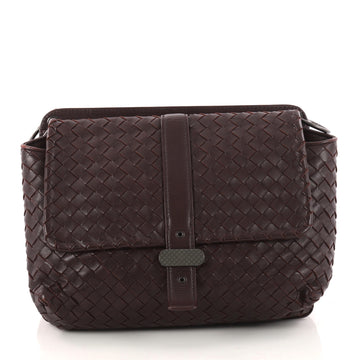 Bottega Veneta Dual Side Flap Shoulder Bag Intrecciato 3275901