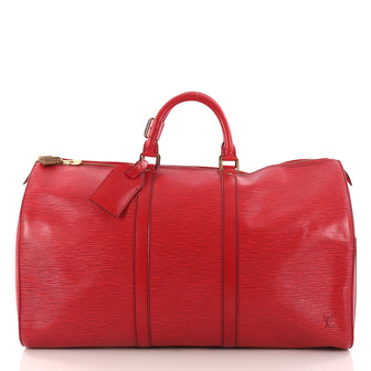 Louis Vuitton Keepall Bag Epi Leather 55 Red 3276204
