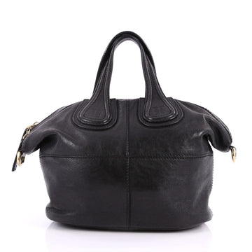 Givenchy Nightingale Satchel Leather Small Black 3276803