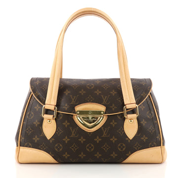 Louis Vuitton Beverly Handbag Monogram Canvas GM Brown 3278202