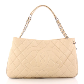 Chanel Timeless CC Expandable Tote Quilted Caviar Medium Neutral 3279002