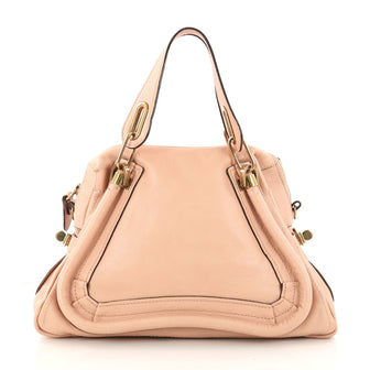 Chloe Paraty Top Handle Bag Leather Medium Pink 3280304