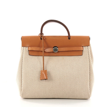  Hermes Herbag Backpack Toile Brown 3280603