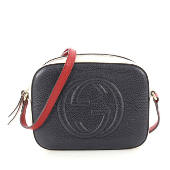 Gucci Soho Disco Crossbody Bag Leather Small Blue 3282002