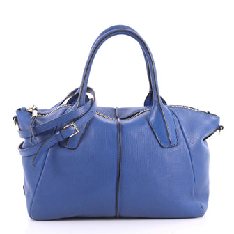 Tod's D-Styling Satchel Leather Blue 3282003