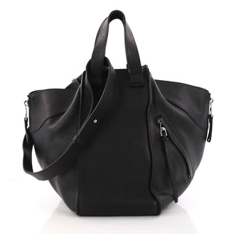 Loewe Hammock Bag Leather Medium Black 3283101