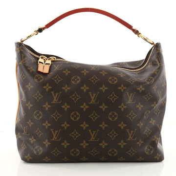 Louis Vuitton Sully Handbag Monogram Canvas PM Brown 3287803
