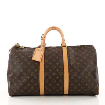 Louis Vuitton Keepall Bag Monogram Canvas 50 Brown 3288202