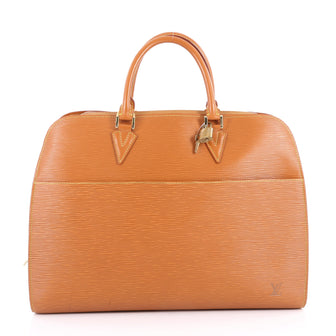 Louis Vuitton Sarbonne Briefcase Epi Leather Brown 3288204