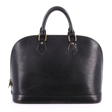 Louis Vuitton Vintage Alma Handbag Epi Leather PM Black 3288301
