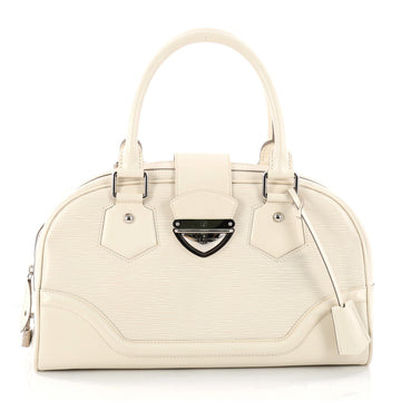  Louis Vuitton Montaigne Bowling Bag Epi Leather GM White 3289403