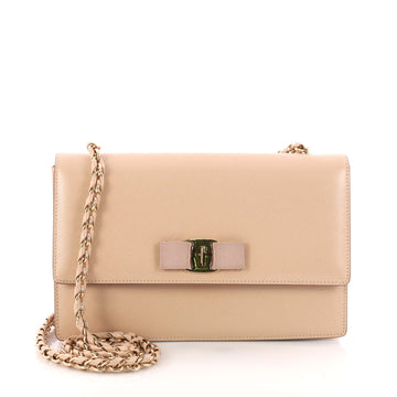 Salvatore Ferragamo Ginny Crossbody Bag Saffiano Leather 3289404