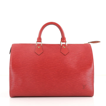 Louis Vuitton Speedy Handbag Epi Leather 35 Red 3289602