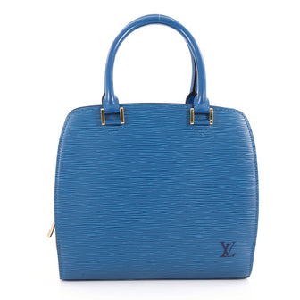  Louis Vuitton Pont Neuf Handbag Epi Leather PM Blue 3289702