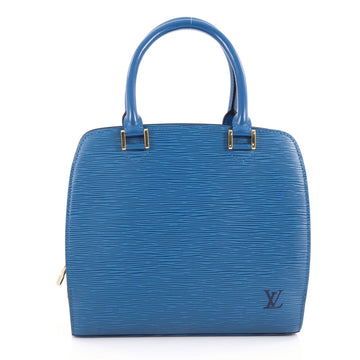  Louis Vuitton Pont Neuf Handbag Epi Leather PM Blue 3289702