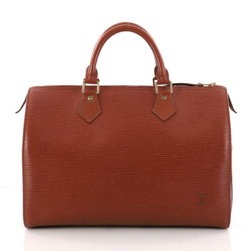  Louis Vuitton Speedy Handbag Epi Leather 35 Brown 3290102