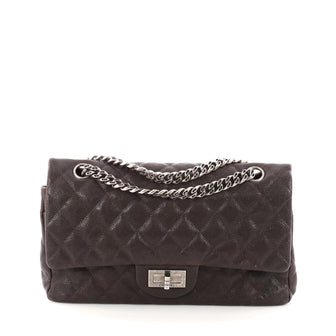 Chanel Reissue 2.55 Handbag Quilted Caviar 225 Brown 3290103
