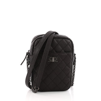 Chanel Reissue Camera Bag Quilted Grained Leather Vertical Gray 3292102