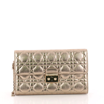 Christian Dior Miss Dior Rendez Vous Wallet on Chain Cannage Quilt Lambskin Large Gold 3293104