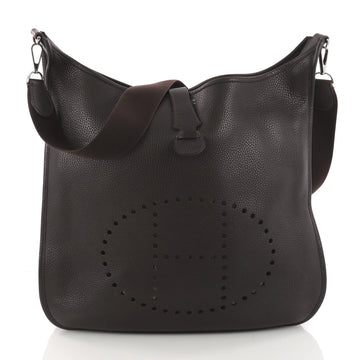 Hermes Evelyne Crossbody Gen II Clemence TGM Brown 3293401