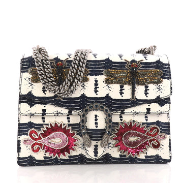 Gucci Dionysus Handbag Embellished Python Medium Blue 3293601
