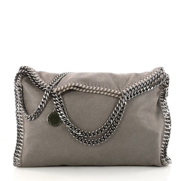 Stella McCartney Falabella Fold Over Bag Shaggy Deer Gray 3294402