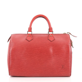 Louis Vuitton Speedy Handbag Epi Leather 30 Red 3295302