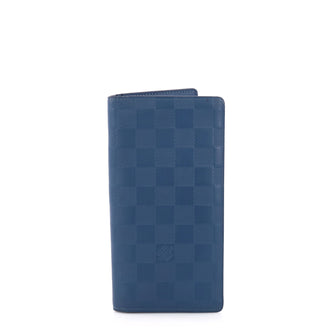 Louis Vuitton Brazza Wallet Damier Infini Leather Blue 3297405