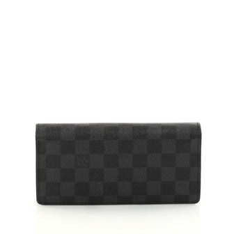 Louis Vuitton Brazza Wallet Damier Graphite Black 3297707