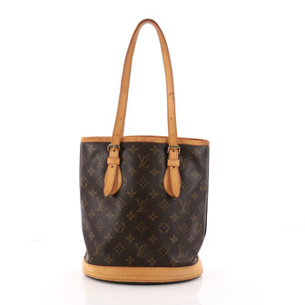 Louis Vuitton Petit Bucket Bag Monogram Canvas Brown 3297902