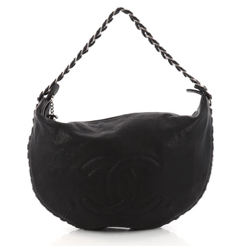 Chanel Modern Chain Hobo Calfskin Large Black 3298602