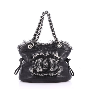 Chanel Funny Tweed Bon Bon Tote Lambskin Small Black 3299901