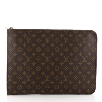 Louis Vuitton Poche Documents Monogram Canvas Brown 3302001
