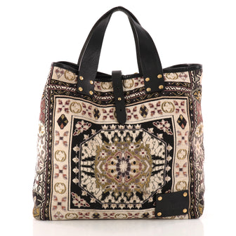 Gucci Belted Tote Tapestry Large Black 3302305