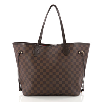 Louis Vuitton Neverfull Tote Damier MM Brown 3303002