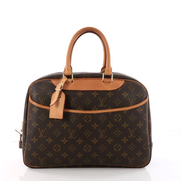 Louis Vuitton Deauville Handbag Monogram Canvas Brown 3303301
