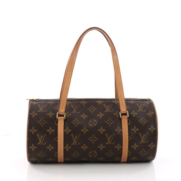 Louis Vuitton Papillon Handbag Monogram Canvas 30 Brown 3303805