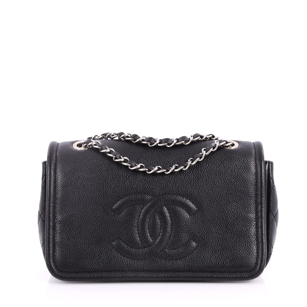 Timeless Chanel Chevron card wallet Black Leather ref.629125 - Joli Closet