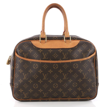Louis Vuitton Deauville Handbag Monogram Canvas Brown 3306201