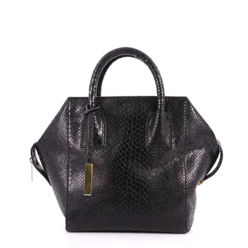 Stella McCartney Cavendish Boston Bag Faux Python Mini Black 3308301
