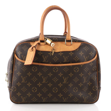 Louis Vuitton Deauville Handbag Monogram Canvas Brown 3308903