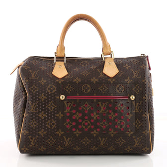 Louis Vuitton Speedy Handbag Perforated Monogram Canvas 3309701