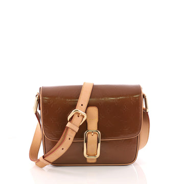 Louis Vuitton Christie Handbag Monogram Vernis GM Brown 3310601
