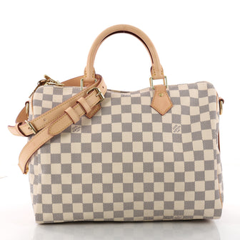 Louis Vuitton Speedy Bandouliere Bag Damier 30 White 3311301