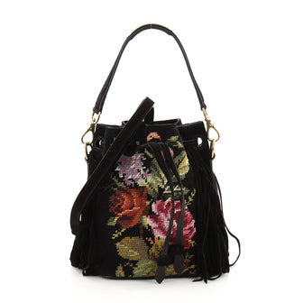 Ralph Lauren Collection Drawstring Bucket Bag Black 3311901