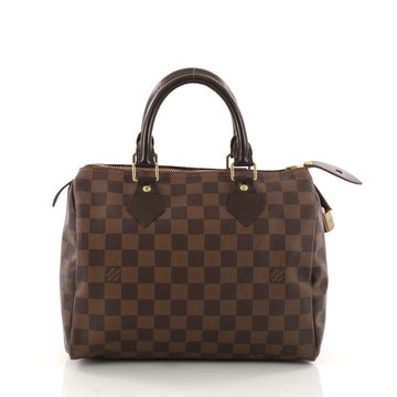 Louis Vuitton Speedy Handbag Damier 25 Brown 3312201